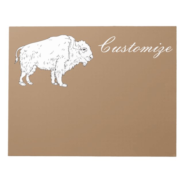 White Buffalo Thunder_Cove  Notepad (Front)
