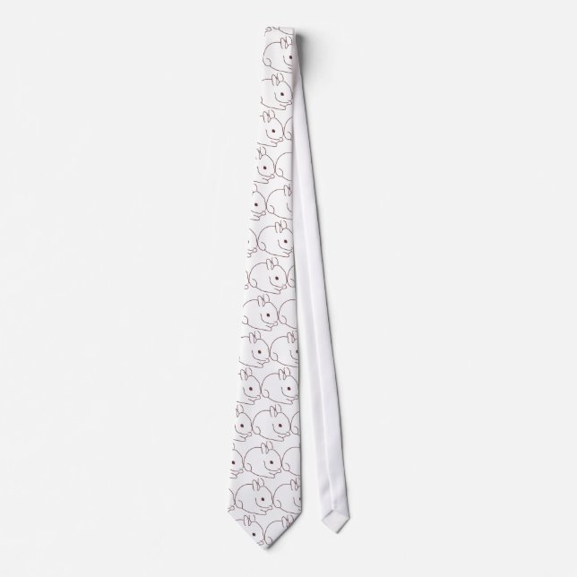 White Bunny Tie (Front)