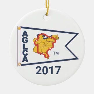 White Burgee (2017) Ceramic Ornament