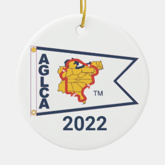 White Burgee (2022) Ceramic Ornament