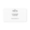 White Business Card W/ Watercolor Greenery Detail