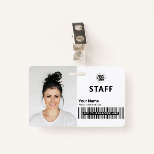 White Business Photo ID Staff ID ID Badge