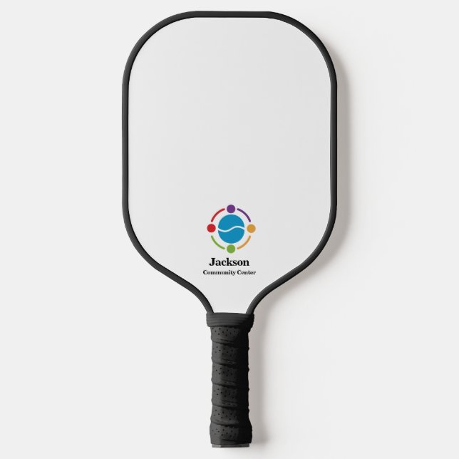 White Business Pickleball Paddle (Front)