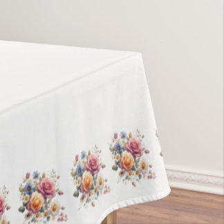 White Butter Flores to Celebrate Tablecloth