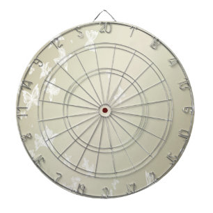 White Butterflies Dartboard