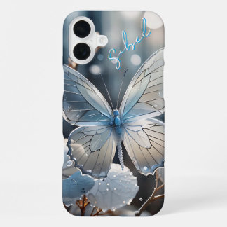White Butterfly Monogrammed Case- Mate iPhone Case