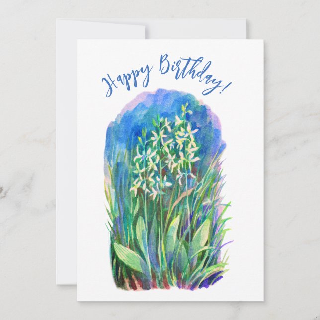 White butterfly orchid spring flower (Front)