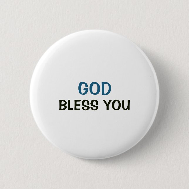 White Button - God Bless You (Front)