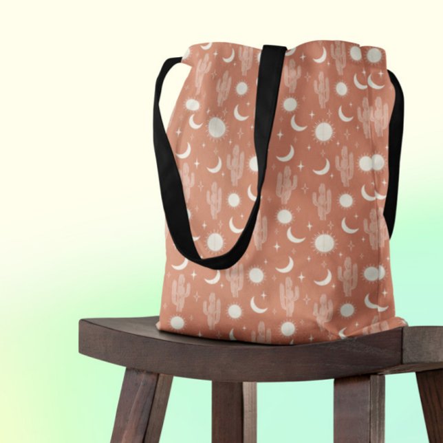 White Cactus Pattern Tote Bag (Creator Uploaded)