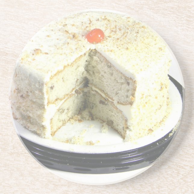 White Cake Coaster (Front)