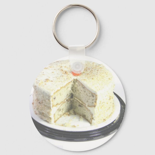 White Cake Key Ring (Front)