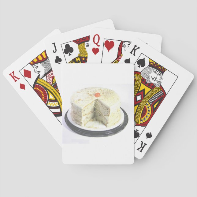 White Cake Playing Cards (Back)