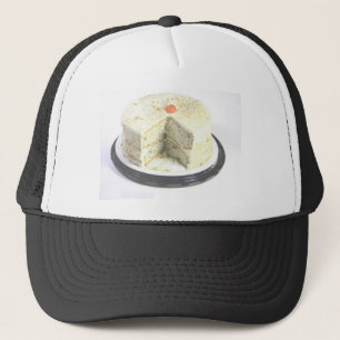 White Cake Trucker Hat