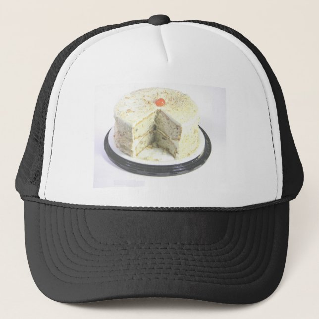 White Cake Trucker Hat (Front)