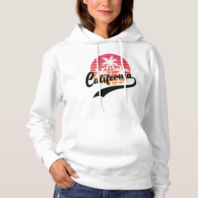 White California Retro Women's Hoodie (Front)