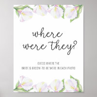 White calla flowers - Where Were They