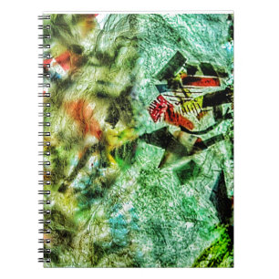 White calming abstract Spiral Photo Notebook,Mild  Notebook
