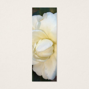 white camillia flower mini bookmark