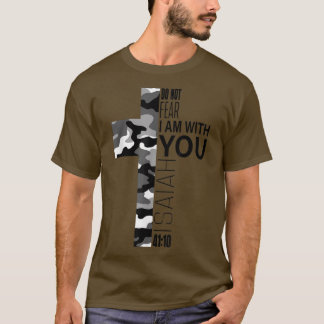 White Camo Do Not Fear Christian Verse Couples Wom T-Shirt