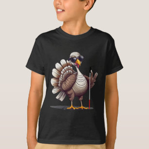 White Cane Awareness Thanksgiving Coms Orientation T-Shirt