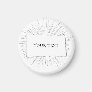 White Canvas Note Magnet