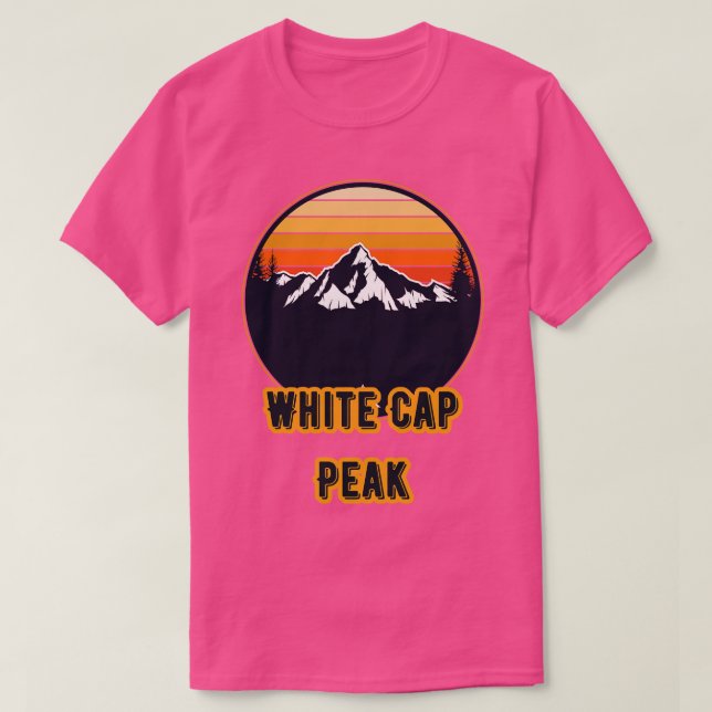 White Cap Peak T-Shirt (Design Front)