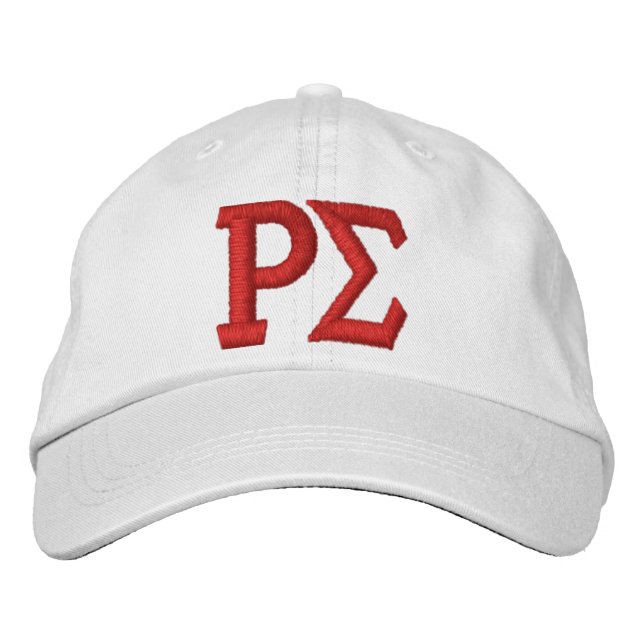 WHITE CAP WITH EMBROIDERED LETTERS (Front)