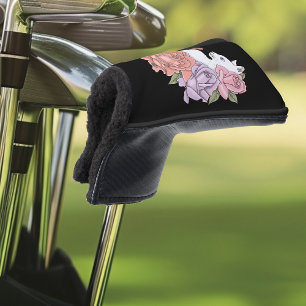 White Cat and Roses  Golf Head Cover