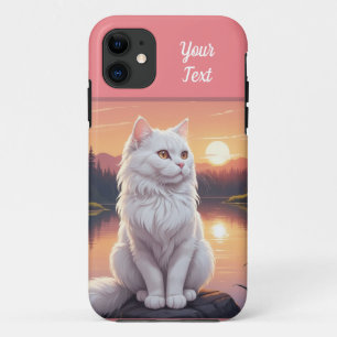 White Cat by Lake Case-Mate iPhone Case