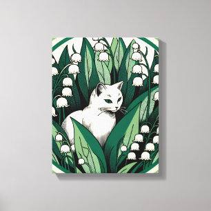 White Cat                                          Canvas Print