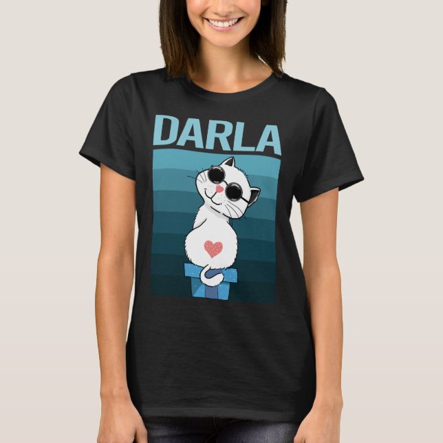 White Cat - Darla Name T-Shirt (Front)