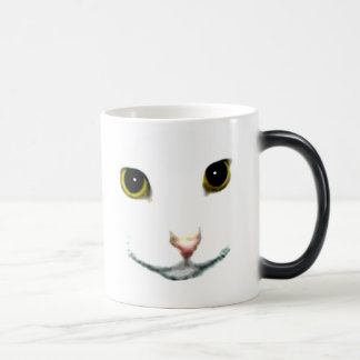 White Cat Face Morphing Cup