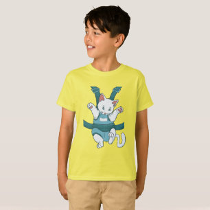 White cat in baby carrier T-Shirt