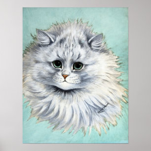 White Cat, Louis Wain Poster