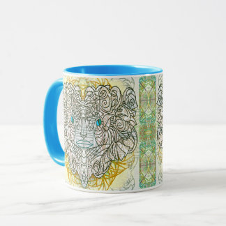 White Cat Mask Mug