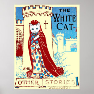 White Cat Print