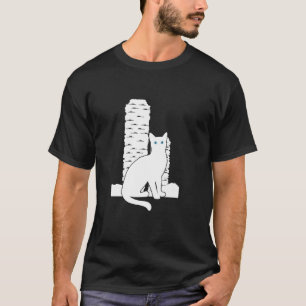 White Cat Travel Silhouette Bosco Verticale Italy T-Shirt