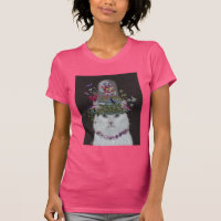 White Cat with Butterfly Bell Jar