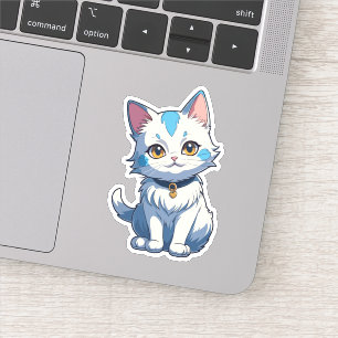 White Cat with Feline Charm