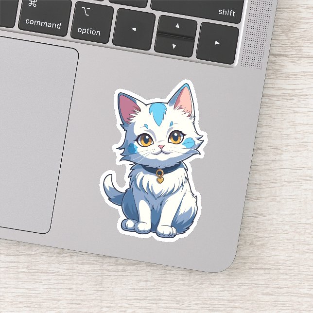 White Cat with Feline Charm (Detail)