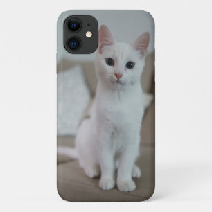 White cat   Zazzle_Growshop. Case-Mate iPhone Case