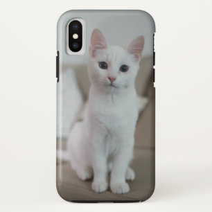 White cat   Zazzle_Growshop. Case-Mate iPhone Case
