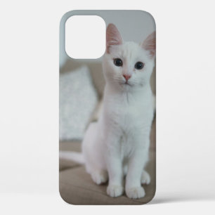 white cat   Zazzle_Growshop. iPhone 12 Pro Case