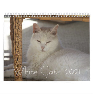 White Cats 2021 Calendar
