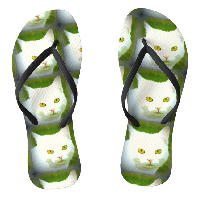 White cats jandals (Footbed)