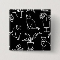 White cats on black