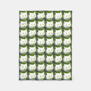 white cats Thunder_Cove Fleece Blanket