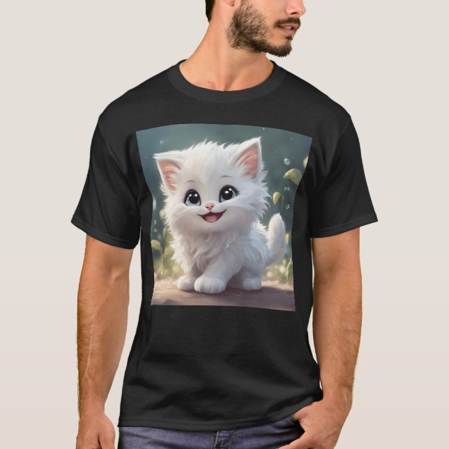 White cats vintage T-Shirt (Front)