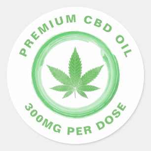 White CBD Oil Labels