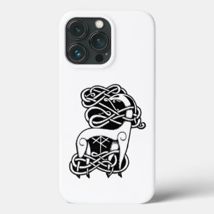 White Celtic/Nordic deer Case-Mate iPhone Case